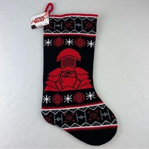 Star Wars Knit Christmas Stocking Praetorian Guard Black Red Disney